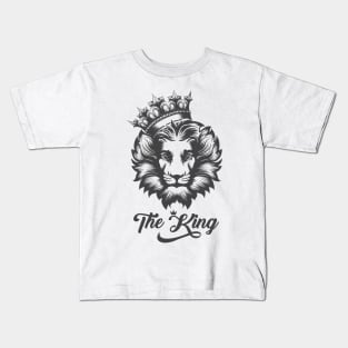 The Lion King Tattoo.The Head Of A Lion In The Crown Kids T-Shirt